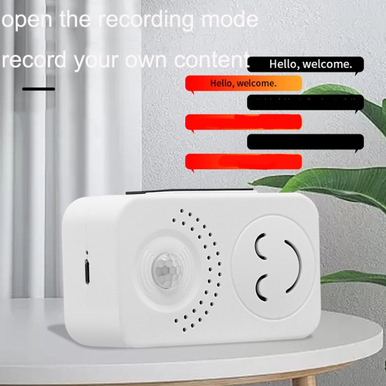Emittente vocale con sensore e batteria ricaricabile