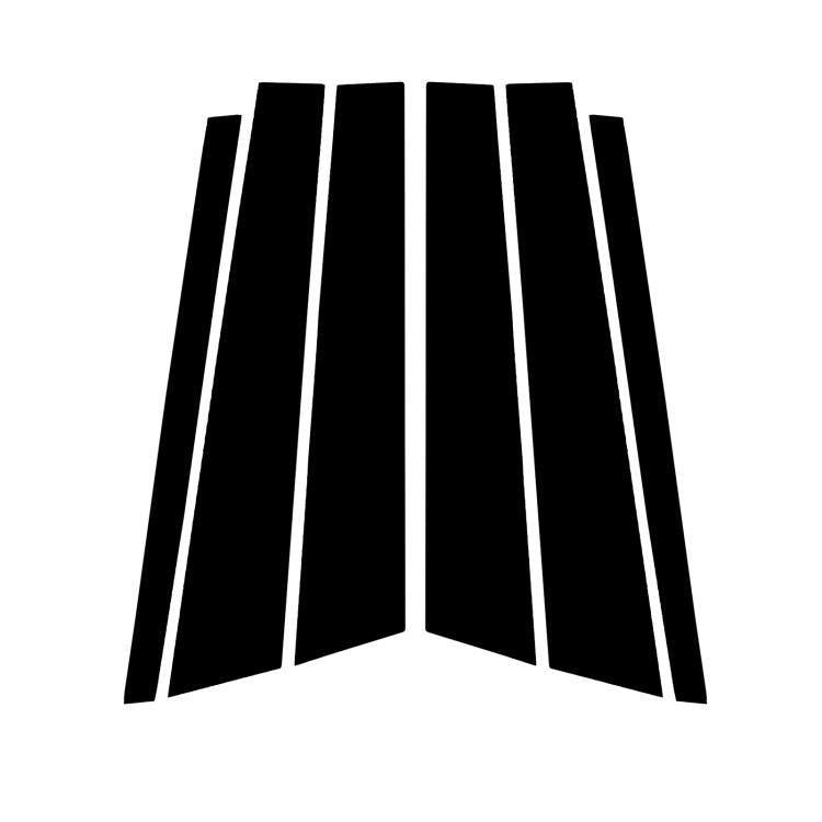 Per BMW X1 E84 2011-2015 6 pezzi/set adesivo decorativo universale per montante B per guida a sinistra e a destra