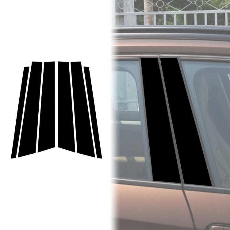 Per BMW X1 E84 2011-2015 6 pezzi/set adesivo decorativo universale per montante B per guida a sinistra e a destra