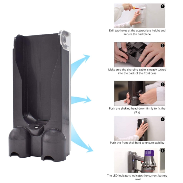 Staffa montaggio a parete per base aspirapolvere Dyson V15