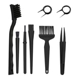 Set di pinzette con spazzola per la pulizia del computer antistatico. Tastiera spazzata, 8pcs/set