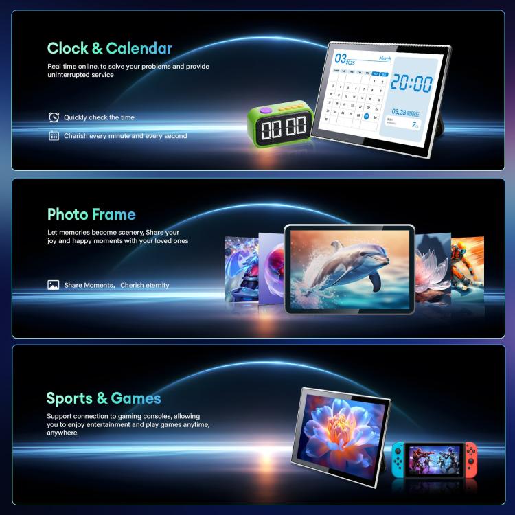EMODERN 15.6-Inch Android 15 Portable Smart TV Supports Voice Remote Control, US Plug, EU Plug
