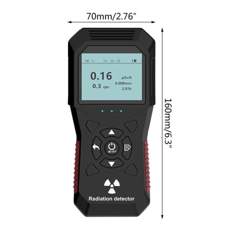 Misuratore radiazioni FY803 Geiger ricaricabile