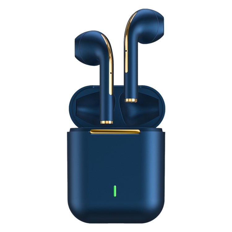 J18 Bluetooth 5.0 TWS Auricolari wireless in-ear Cuffie a lunga durata della batteria, J18 (Blue)