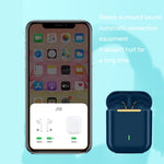 J18 Bluetooth 5.0 TWS Auricolari wireless in-ear Cuffie a lunga durata della batteria, J18 (Blue)