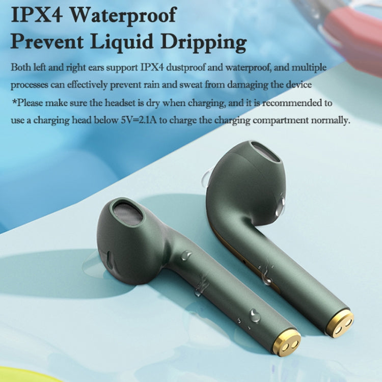 J18 Bluetooth 5.0 TWS Auricolari wireless in-ear Cuffie a lunga durata della batteria, J18 (Blue)