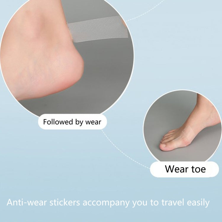 10 adesivi antiusura per tallone da 5 m/rotolo per la cura dei piedi, Transparent, Yellow