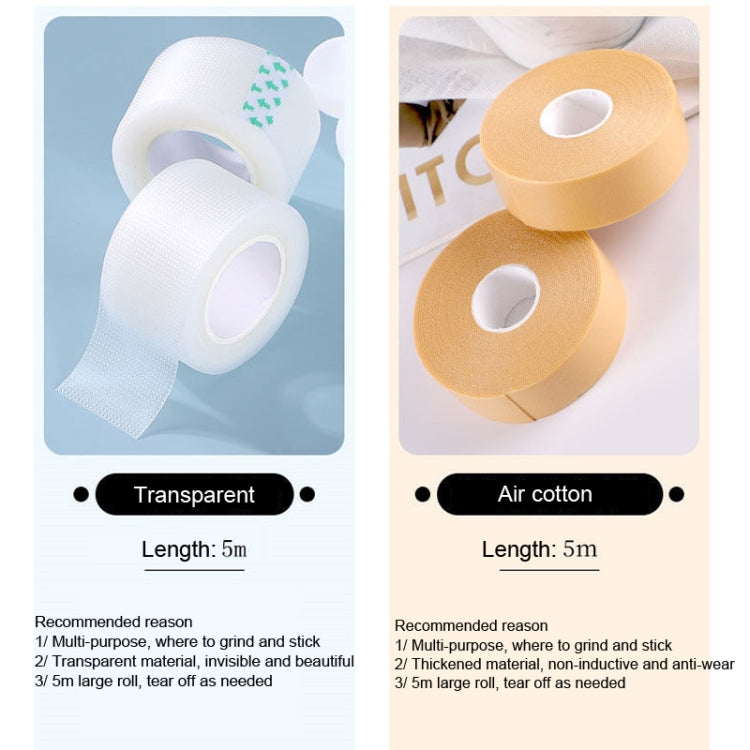 10 adesivi antiusura per tallone da 5 m/rotolo per la cura dei piedi, Transparent, Yellow