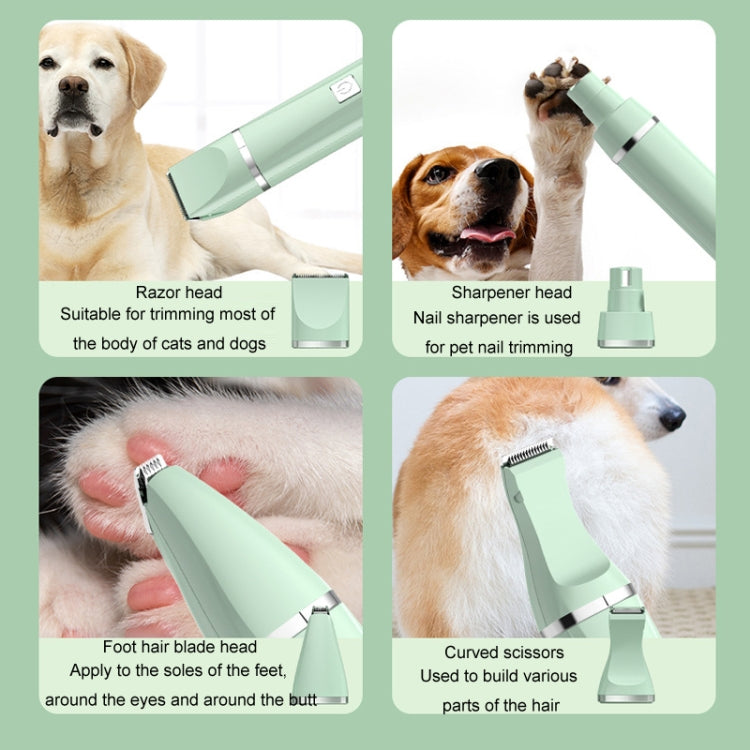 Fader elettrico per tagliacapelli per zampe di cani e gatti, 2 in 1 Green, 3 in 1 Green, 4 in 1 Green, 2 in 1 White, 3 in 1 White, 4 in 1 White, Single Head