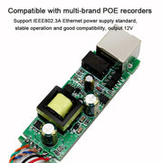 POE-4812G Splitter POE IEEE 802.3AF Standard Uscita 12V Ingresso 48V per sistema di sicurezza telecamera IP CCTV, POE-4812G