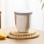 Tazza per snack di frutta e verdura da 600 ml con coperchio e forchetta, scatola per insalata ermetica a prova di perdite