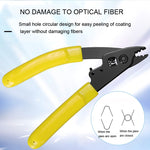 Pinza spelafili a 3 fori per fibra ottica CFS-3 per rivestimento cavo in fibra OM1 OM2 OM3 OM4, Black