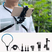 Supporto da collo e fascia toracica per smartphone