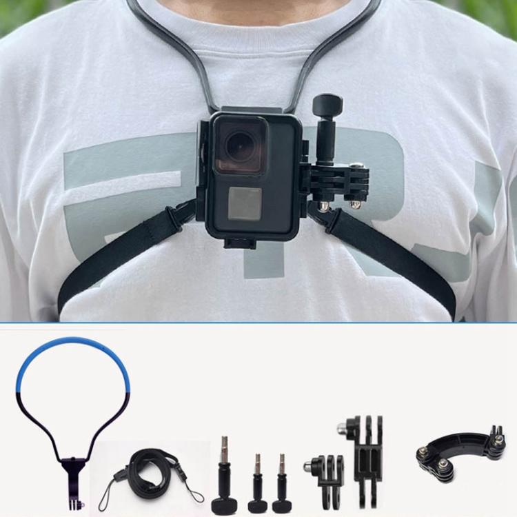 TUYU Supporto per fotocamera da collo Supporto per fascia toracica per telefono cellulare per riprese video // POV, Standard (Black), Standard (Blue), With Phone Clip (Black), With Phone Clip (Blue), Vertical Shooting (Black), Vertical Shooting (Blue)�...