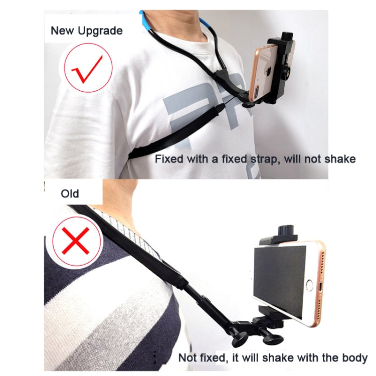 TUYU Supporto per fotocamera da collo Supporto per fascia toracica per telefono cellulare per riprese video // POV, Standard (Black), Standard (Blue), With Phone Clip (Black), With Phone Clip (Blue), Vertical Shooting (Black), Vertical Shooting (Blue)�...