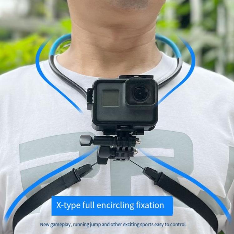 TUYU Supporto per fotocamera da collo Supporto per fascia toracica per telefono cellulare per riprese video // POV, Standard (Black), Standard (Blue), With Phone Clip (Black), With Phone Clip (Blue), Vertical Shooting (Black), Vertical Shooting (Blue)�...