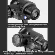 TH-519 Lente d'ingrandimento a luce LED 15X 20X 25X con base in metallo per orologio da recensione di gioielli