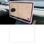 Per Tesla Model3/Y Cornice in silicone con copertura protettiva per paraurti schermo, For Tesla Model3/Y Black, For Tesla Model3/Y Pink, For Tesla Model3/Y White, For Tesla Model3/Y Gray
