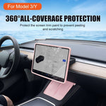 Per Tesla Model3/Y Cornice in silicone con copertura protettiva per paraurti schermo, For Tesla Model3/Y Black, For Tesla Model3/Y Pink, For Tesla Model3/Y White, For Tesla Model3/Y Gray