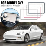 Per Tesla Model3/Y Cornice in silicone con copertura protettiva per paraurti schermo, For Tesla Model3/Y Black, For Tesla Model3/Y Pink, For Tesla Model3/Y White, For Tesla Model3/Y Gray
