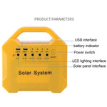 Kit energia solare 7Ah 10W con luce LED emergenza