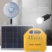 Kit di energia solare ricaricabile a LED con luce di emergenza per pannello solare 7AH 10W
