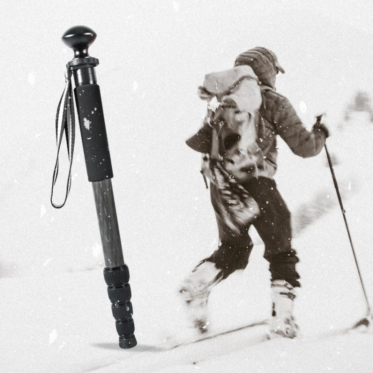 Supporto per selfie con bastone da alpinismo per monopiede per fotocamera DSLR in fibra di carbonio, P285C