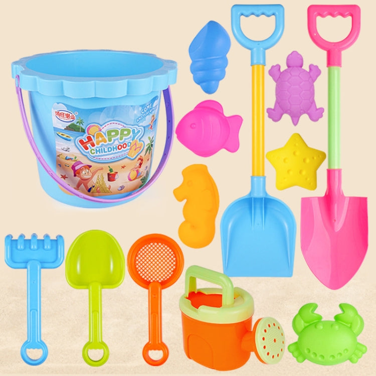 13 pezzi/set giocattoli da spiaggia per bambini set grande pala da sabbia secchio strumenti per scavare la sabbia clessidra, Blue Round Castle, Pink Round Castle, Green Round Castle, Blue Lace Barrel, Pink Lace Barrel, Purple Lace Barrel               ...
