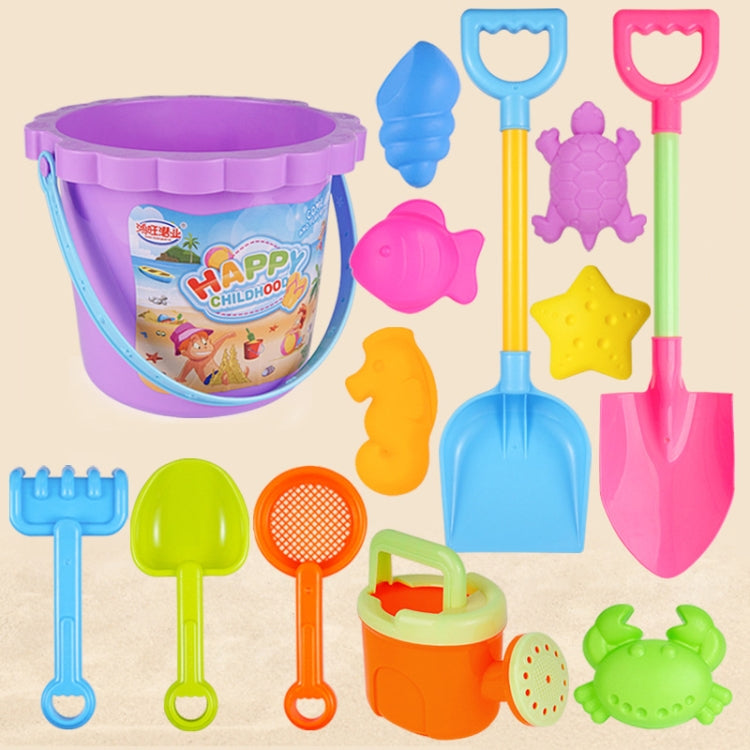 13 pezzi/set giocattoli da spiaggia per bambini set grande pala da sabbia secchio strumenti per scavare la sabbia clessidra, Blue Round Castle, Pink Round Castle, Green Round Castle, Blue Lace Barrel, Pink Lace Barrel, Purple Lace Barrel               ...