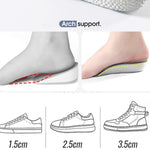 Solette Cuscinetti per scarpe di supporto per arco plantare elastici morbidi e leggeri, 2.5CM Increase Height Men, 3.5CM Increase Height Men, 1.5CM Increase Height Women, 2.5CM Increase Height Women, 3.5CM Increase Height Women