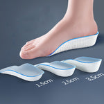 Solette Cuscinetti per scarpe di supporto per arco plantare elastici morbidi e leggeri, 2.5CM Increase Height Men, 3.5CM Increase Height Men, 1.5CM Increase Height Women, 2.5CM Increase Height Women, 3.5CM Increase Height Women