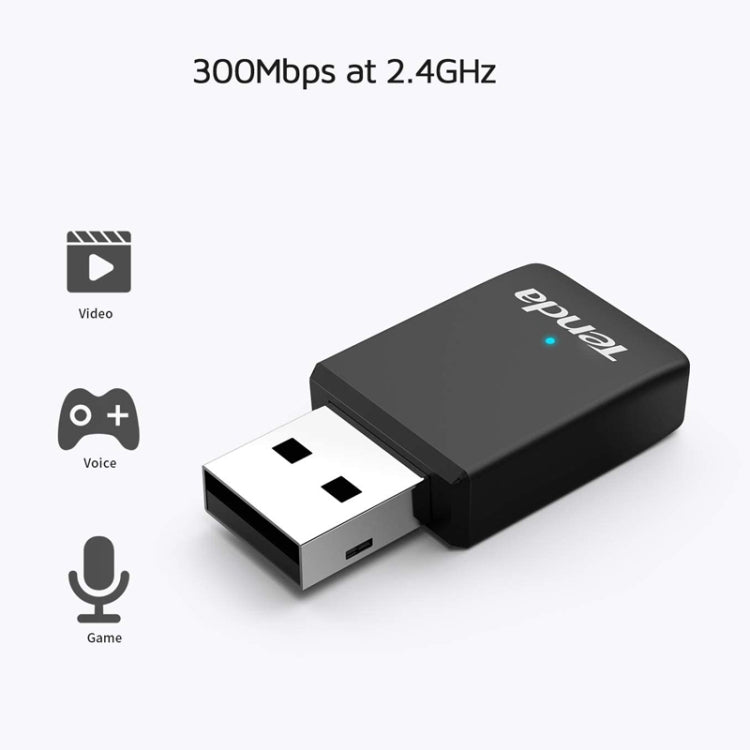 Tenda U9 650Mbs Scheda di rete wireless USB senza unità Ricevitore WiFi per laptop desktop dual band 5G