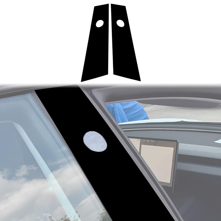 Per Tesla Model 3 2023-2024, 2 pezzi/set adesivo decorativo per montante B per guida a sinistra e a destra