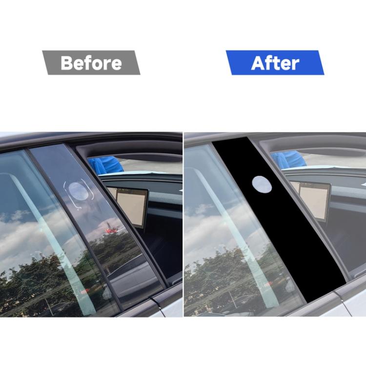 Per Tesla Model 3 2023-2024, 2 pezzi/set adesivo decorativo per montante B per guida a sinistra e a destra