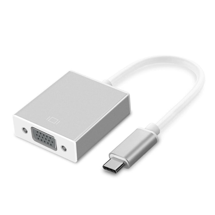 Convertitore USB-C/Tipo-C a VGA HD 1080P Laptop Collegamento Display Telefono cellulare Stessa linea dello schermo, Type-C To VGA Female