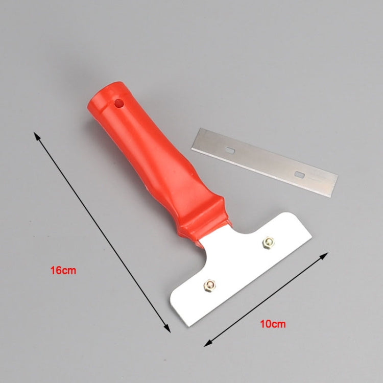Detergente per raschietto con manico in plastica con testa in ferro per vernice per pareti in vetro, piastrelle per pavimenti in vetro