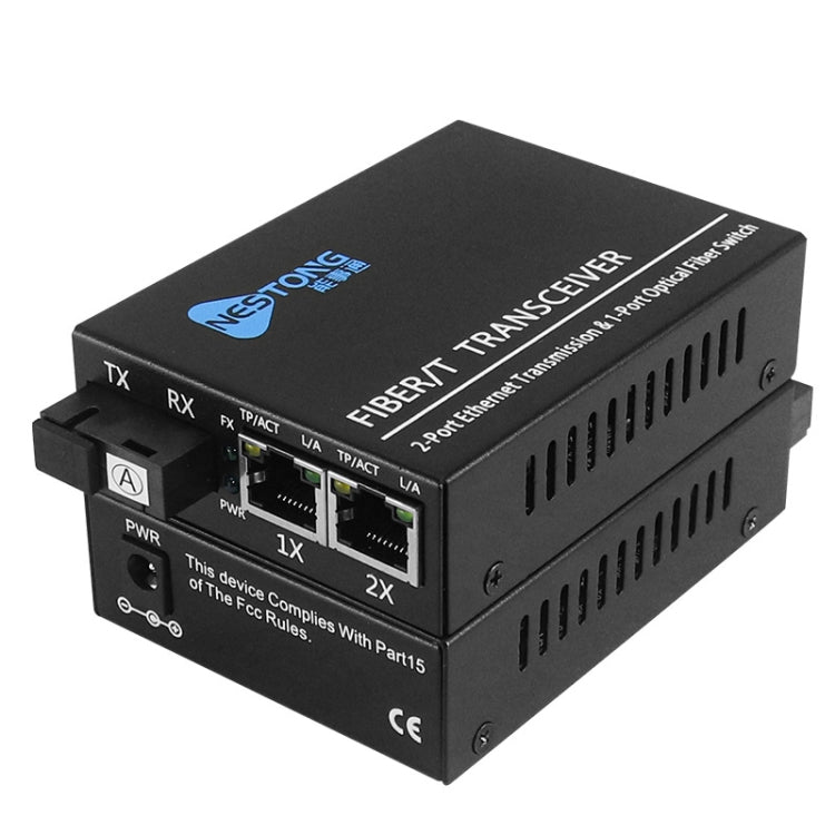 Convertitore fotoelettrico POE per ricetrasmettitore in fibra ottica monomodale NESTONG 100M, spina CN, 10/100M
