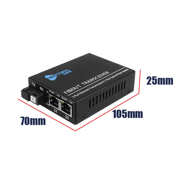 Convertitore fotoelettrico POE per ricetrasmettitore in fibra ottica monomodale NESTONG 100M, spina CN, 10/100M