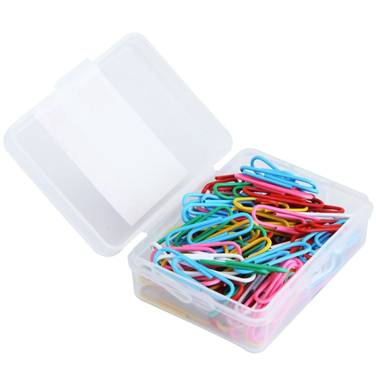 Deli 0024 Graffette per carta a colori per classificazione e archiviazione di file da 100 pezzi/scatola da 2,8 cm, 100pcs Paper Clips