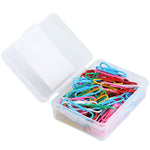 Deli 0024 Graffette per carta a colori per classificazione e archiviazione di file da 100 pezzi/scatola da 2,8 cm, 100pcs Paper Clips