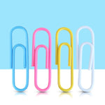 Deli 0024 Graffette per carta a colori per classificazione e archiviazione di file da 100 pezzi/scatola da 2,8 cm, 100pcs Paper Clips
