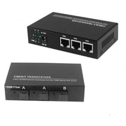 Switch Ethernet 10/100Mbps con 3 porte in fibra e 3 porte LAN Switch in fibra ottica, 3 Fiber Port & 3 LAN Port  100Mbps