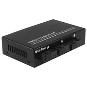 Switch Ethernet 10/100Mbps con 3 porte in fibra e 3 porte LAN Switch in fibra ottica, 3 Fiber Port & 3 LAN Port  100Mbps