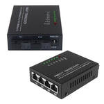 Switch Ethernet 10/100M con 2 porte in fibra e 4 porte LAN Switch in fibra ottica, 2 Fiber Port & 4 LAN Port 100Mbps
