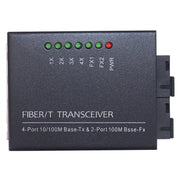 Switch Ethernet 10/100M con 2 porte in fibra e 4 porte LAN Switch in fibra ottica, 2 Fiber Port & 4 LAN Port 100Mbps