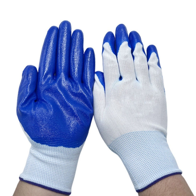1 paio di guanti di sicurezza sul lavoro Guanti in mezza gomma nitrilica resistenti all'abrasione e all'olio
