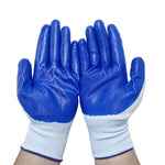1 paio di guanti di sicurezza sul lavoro Guanti in mezza gomma nitrilica resistenti all'abrasione e all'olio