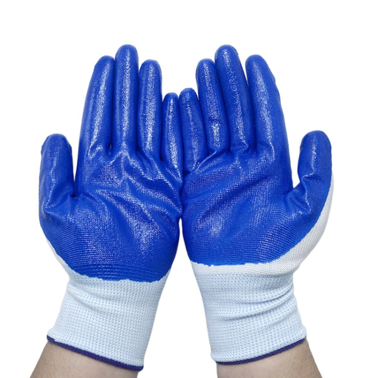 1 paio di guanti di sicurezza sul lavoro Guanti in mezza gomma nitrilica resistenti all'abrasione e all'olio