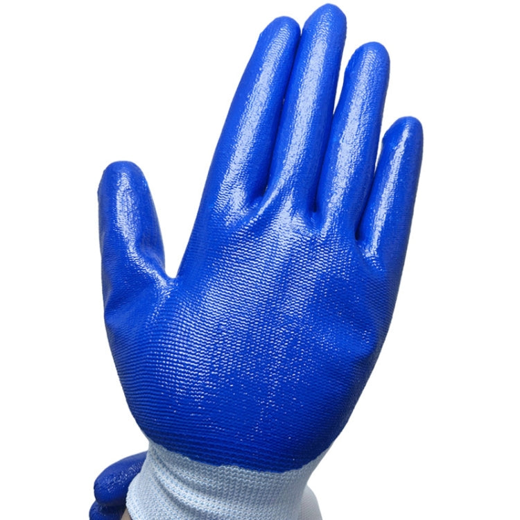 1 paio di guanti di sicurezza sul lavoro Guanti in mezza gomma nitrilica resistenti all'abrasione e all'olio