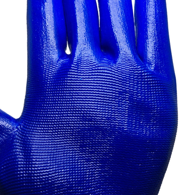 1 paio di guanti di sicurezza sul lavoro Guanti in mezza gomma nitrilica resistenti all'abrasione e all'olio